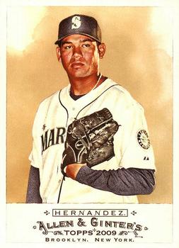 #258 Felix Hernandez - Seattle Mariners - 2009 Topps Allen & Ginter Baseball