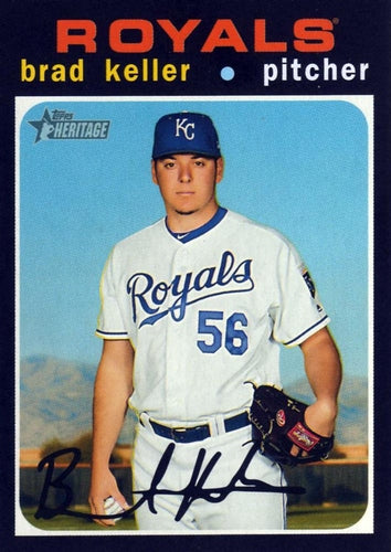 #258 Brad Keller - Kansas City Royals - 2020 Topps Heritage Baseball
