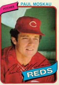 #258 Paul Moskau - Cincinnati Reds - 1980 Topps Baseball