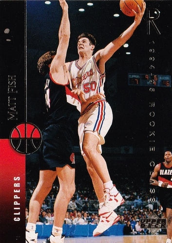 #258 Matt Fish - Los Angeles Clippers - 1994-95 Upper Deck Basketball