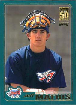 #T258 Jeff Mathis - Anaheim Angels - 2001 Topps Traded & Rookies Baseball