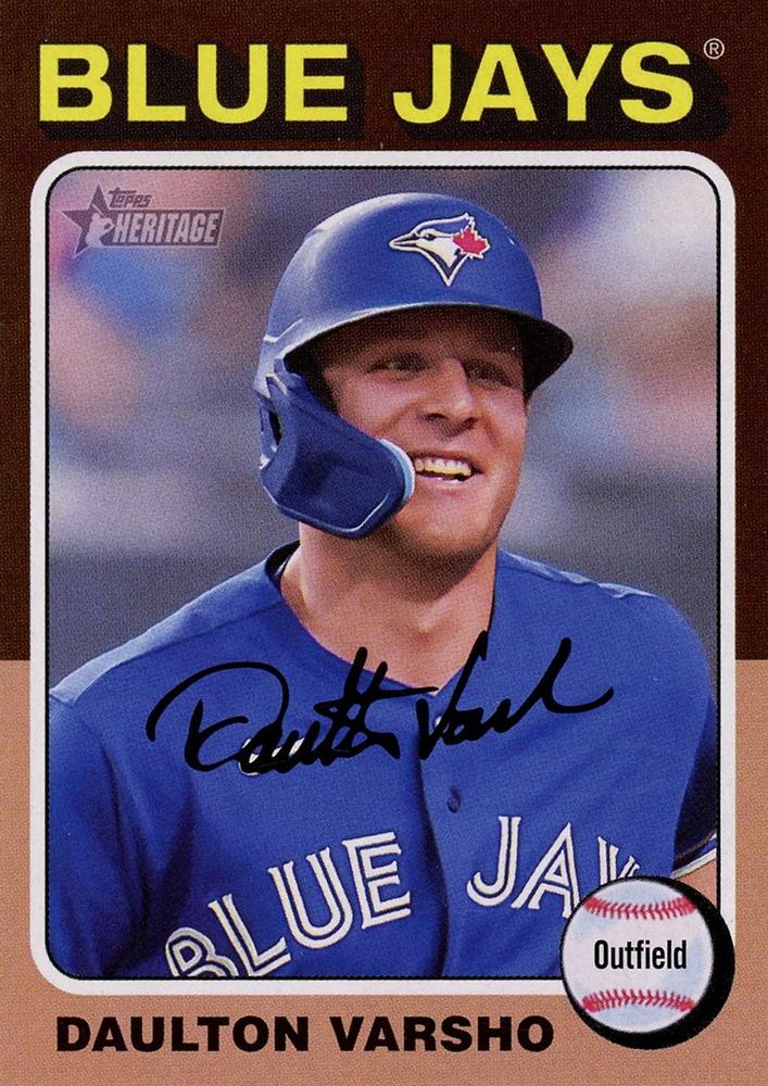 #258 Daulton Varsho - Toronto Blue Jays - 2024 Topps Heritage Baseball