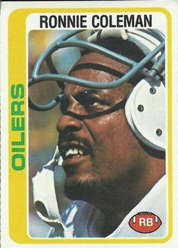 #258 Ronnie Coleman - Houston Oilers - 1978 Topps Football