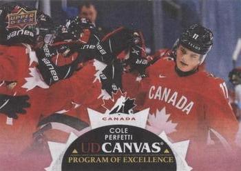 #C258 Cole Perfetti - Canada - 2021-22 Upper Deck - UD Canvas Hockey