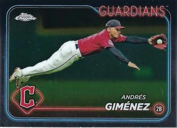 #259 Andrés Giménez - Cleveland Guardians - 2024 Topps Chrome Baseball