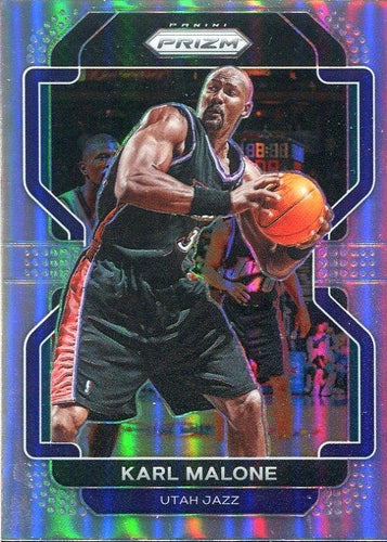 #259 Karl Malone - Utah Jazz - 2021-22 Panini Prizm - Silver Basketball