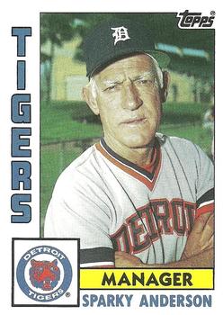 #259 Sparky Anderson - Detroit Tigers - 1984 Topps Baseball