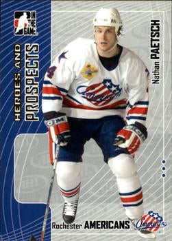 #259 Nathan Paetsch - Rochester Americans - 2005-06 In The Game Heroes and Prospects Hockey