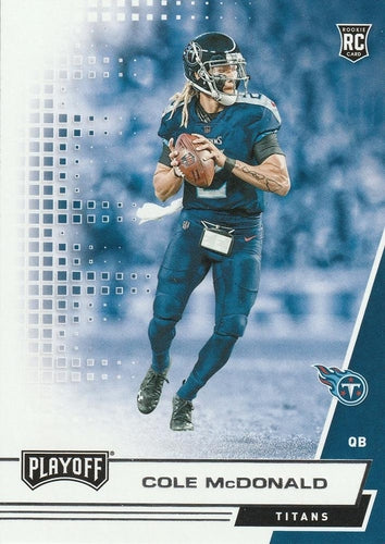 #259 Cole McDonald - Tennessee Titans - 2020 Panini Playoff Football