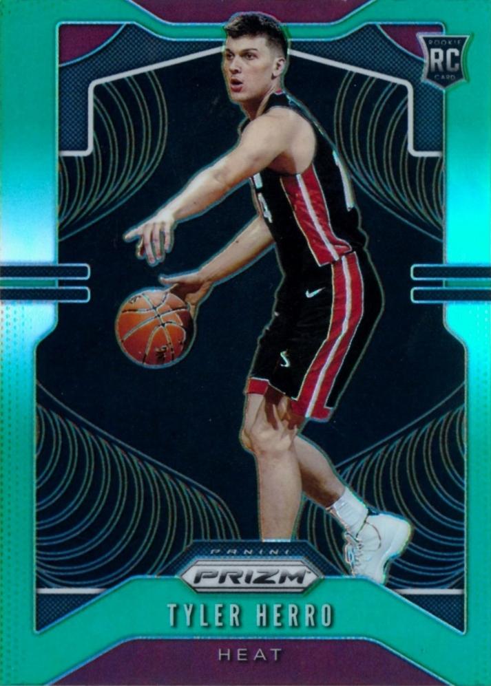 #259 Tyler Herro - Miami Heat - 2019-20 Panini Prizm - Prizms Green Basketball