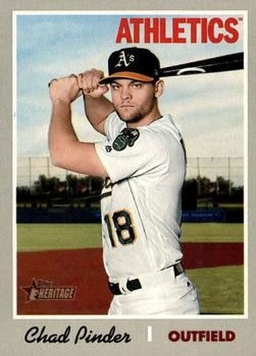 #259 Chad Pinder - Oakland Athletics - 2019 Topps Heritage Baseball