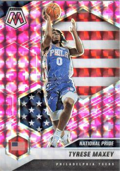 #259 Tyrese Maxey - Philadelphia 76ers - 2020-21 Panini Mosaic - Mosaic Camo Pink Basketball