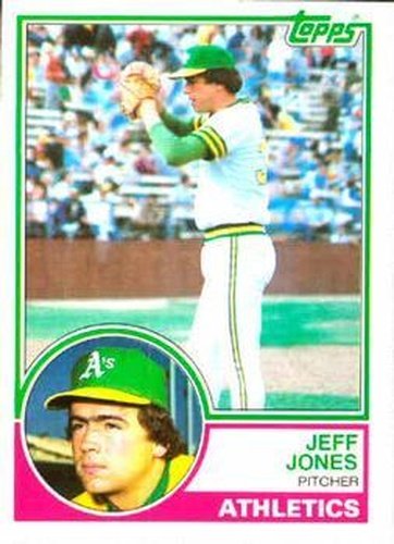 #259 Jeff Jones - Oakland Athletics - 1983 Topps Baseball