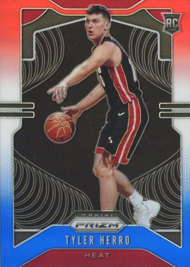 #259 Tyler Herro - Miami Heat - 2019-20 Panini Prizm - Prizms Red White and Blue Basketball