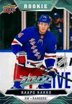 #259 Kaapo Kakko - New York Rangers - 2019-20 Upper Deck MVP Hockey