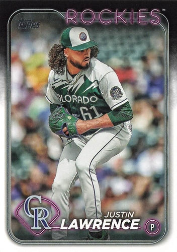 #259 Justin Lawrence - Colorado Rockies - 2024 Topps Baseball