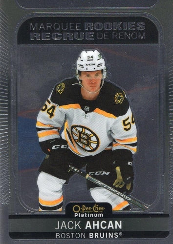 #259 Jack Ahcan - Boston Bruins - 2021-22 O-Pee-Chee Platinum Hockey