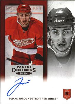 #259a Tomas Jurco - Detroit Red Wings - 2013-14 Panini Contenders Hockey