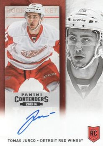 #259b Tomas Jurco - Detroit Red Wings - 2013-14 Panini Contenders Hockey