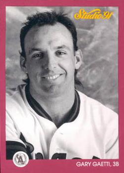 #25 Gary Gaetti - California Angels - 1991 Studio Baseball