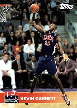 #25 Kevin Garnett - USA - 2000 Topps Team USA Basketball