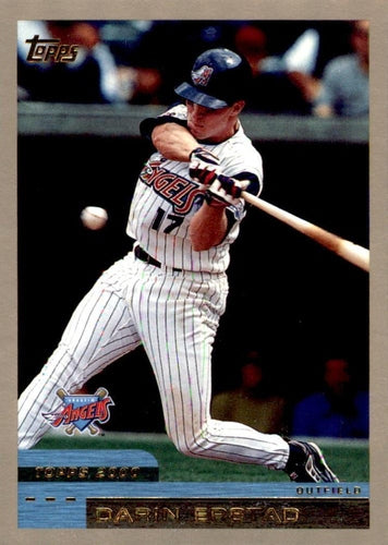 #25 Darin Erstad - Anaheim Angels - 2000 Topps Baseball