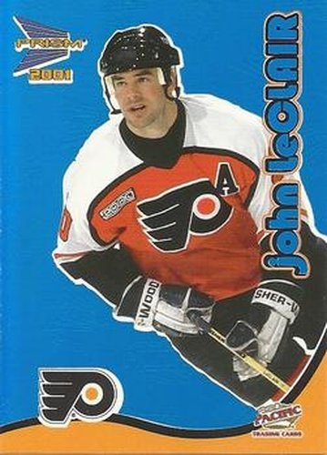 #25 John LeClair - Philadelphia Flyers - 2000-01 Pacific Prism McDonald's - Blue Hockey