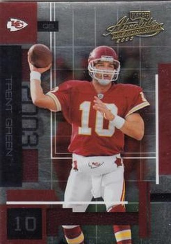#25 Trent Green - Kansas City Chiefs - 2003 Playoff Absolute Memorabilia Football