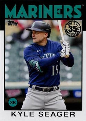 #86B-25 Kyle Seager - Seattle Mariners - 2021 Topps Update - 1986 Topps Baseball 35th Anniversary Baseball