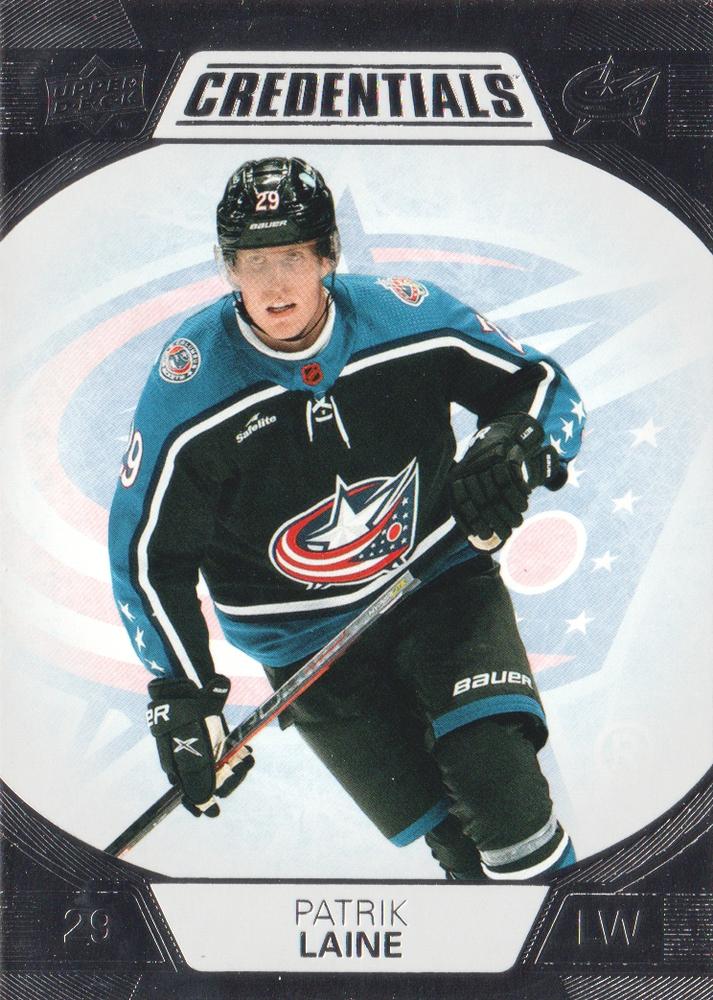#25 Patrik Laine - Columbus Blue Jackets - 2022-23 Upper Deck Credentials Hockey
