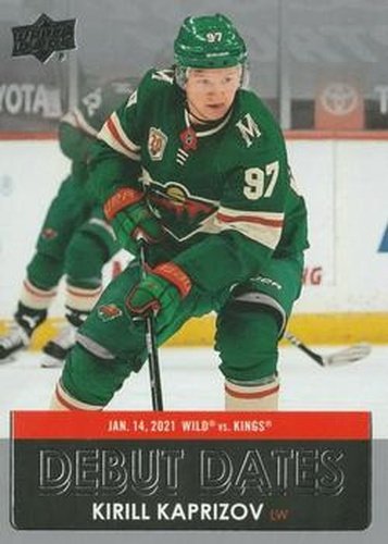 #DD-25 Kirill Kaprizov - Minnesota Wild - 2021-22 Upper Deck - Debut Dates Hockey