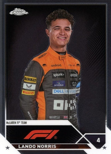 #25 Lando Norris - McLaren F1 Team - 2023 Topps Chrome Formula 1 Racing