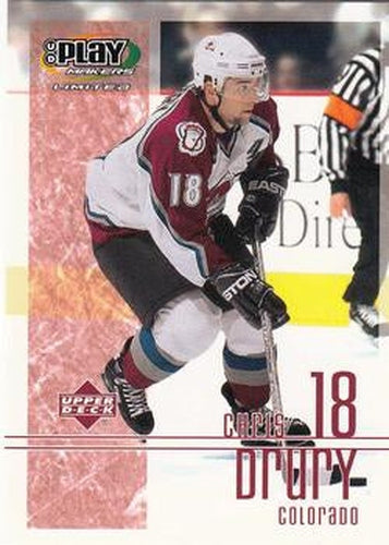 #25 Chris Drury - Colorado Avalanche - 2001-02 Upper Deck Playmakers Hockey