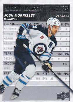 #SB-25 Josh Morrissey - Winnipeg Jets - 2023-24 Upper Deck - Stat Box Fillers Hockey