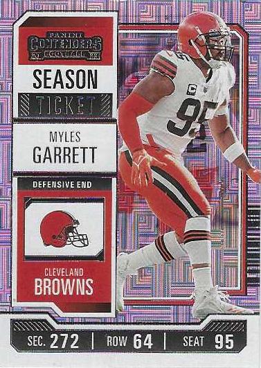 #25 Myles Garrett - Cleveland Browns - 2023 Panini Contenders Football