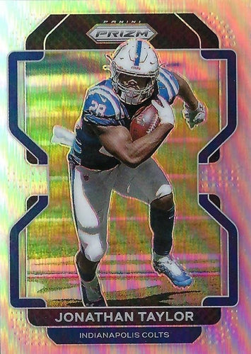 #25 Jonathan Taylor - Indianapolis Colts - 2021 Panini Prizm - Silver Football