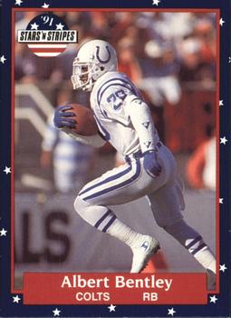 #25 Albert Bentley - Indianapolis Colts - 1991 Fleer Stars 'n Stripes Football