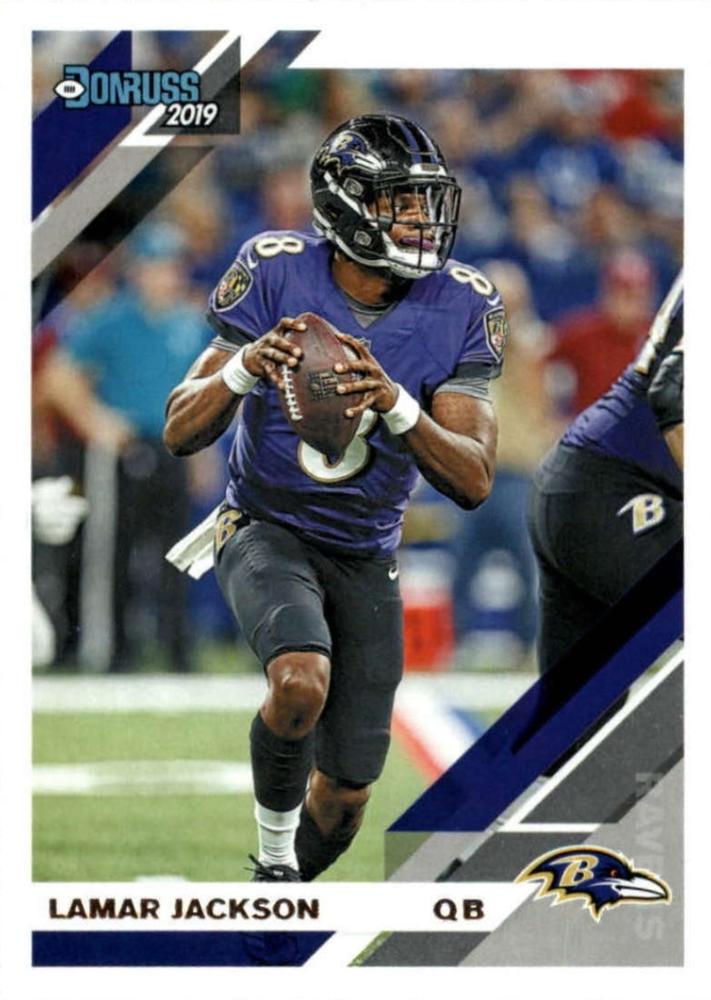 #25 Lamar Jackson - Baltimore Ravens - 2019 Donruss Football
