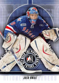 #25 Josh Unice - Kitchener Rangers - 2008-09 In The Game Between The Pipes Hockey