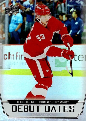 #DD-25 Moritz Seider - Detroit Red Wings - 2022-23 Upper Deck - Debut Dates Hockey