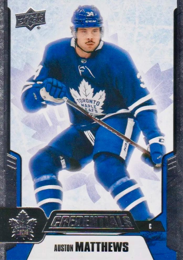 #25 Auston Matthews - Toronto Maple Leafs - 2019-20 Upper Deck Credentials Hockey