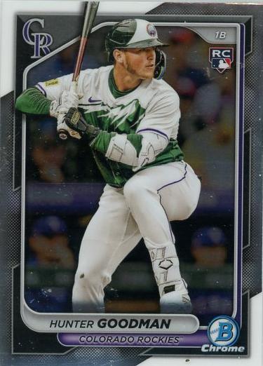 #25 Hunter Goodman - Colorado Rockies - 2024 Bowman Chrome Baseball