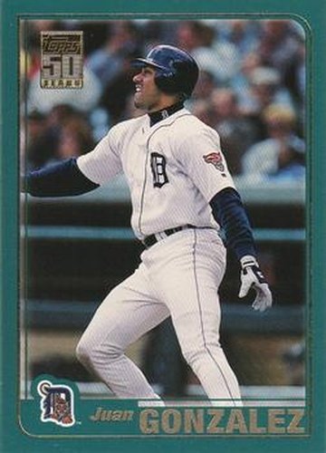 #25 Juan Gonzalez - Detroit Tigers - 2001 Topps Baseball