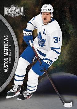 #25 Auston Matthews - Toronto Maple Leafs - 2021-22 Skybox Metal Universe Hockey
