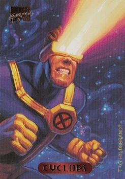 #25 Cyclops - 1994 Fleer Marvel Masterpieces Hildebrandt Brothers