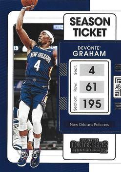 #25 Devonte' Graham - New Orleans Pelicans - 2021-22 Panini Contenders Basketball