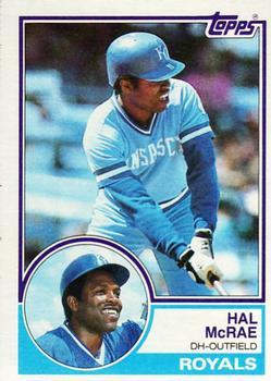 #25 Hal McRae - Kansas City Royals - 1983 Topps Baseball