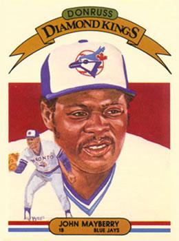 #25 John Mayberry - Toronto Blue Jays - 1982 Donruss Baseball