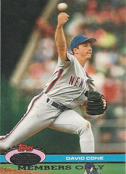 #NNO David Cone - New York Mets - 1991 Stadium Club Members Only