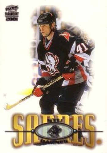 #25 Stu Barnes - Buffalo Sabres - 2000-01 Pacific Paramount Hockey
